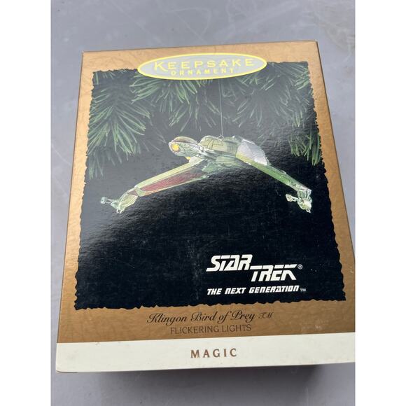 Star Trek Next Generation Klingon Bird of Prey Magic Hallmark Keepsake Ornament - Picture 1 of 3
